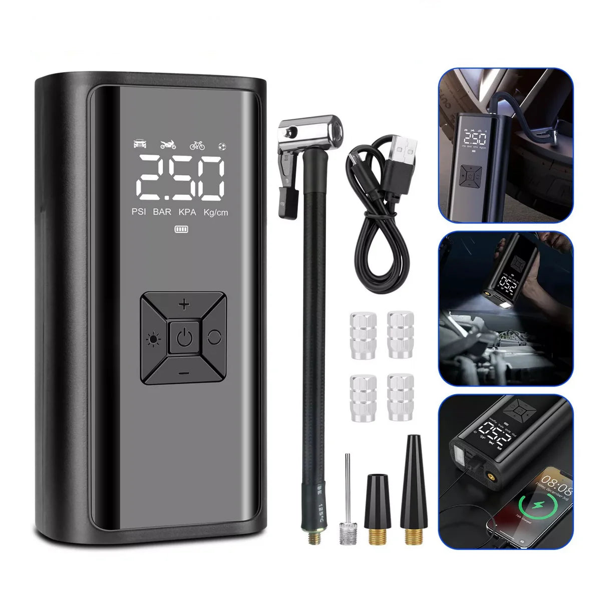 COMPRESOR DE AIRE CON WIRELESS DIGITAL EG-216